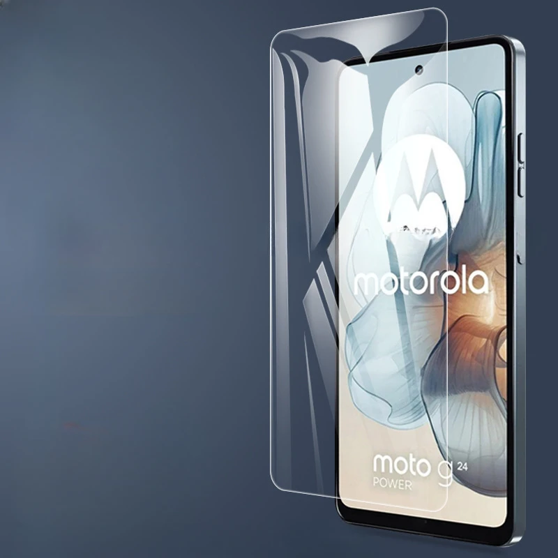واقي شاشة Hd من الزجاج المقسى لموتورولا موتو g45 5g ، غطاء كامل
