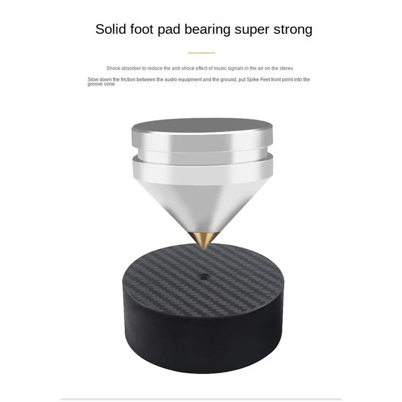 

Изысканная изоляция динамика из углеродного волокна, 40x10 мм, шипы, базовая подставка для динамика, ножки, HiFi AMP, подставка для динамика