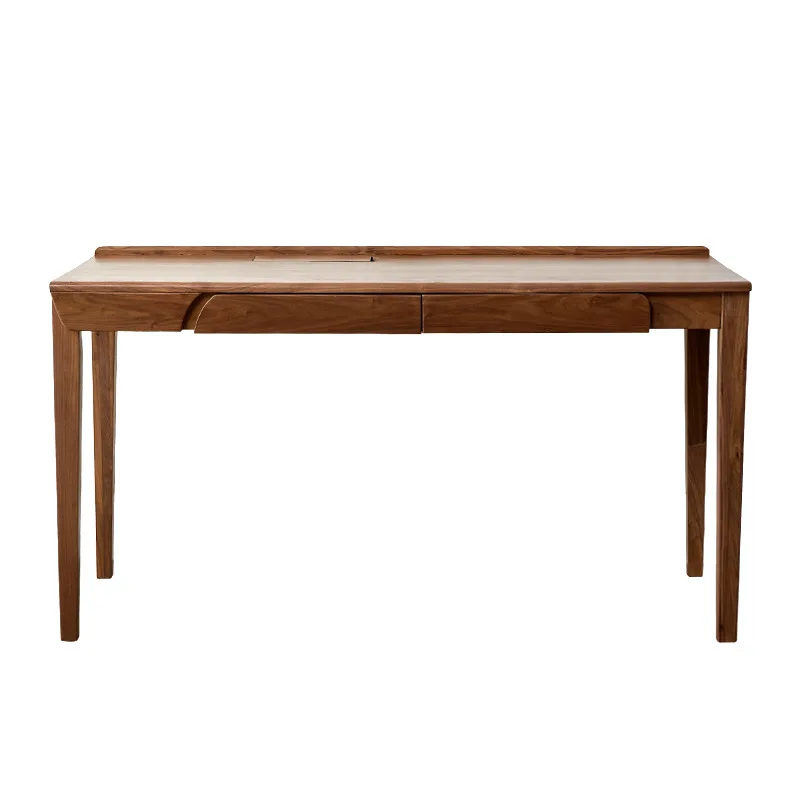 North American black walnut, desk modern simple small apartment office study table Nordic solid wood cherry wood computer desk