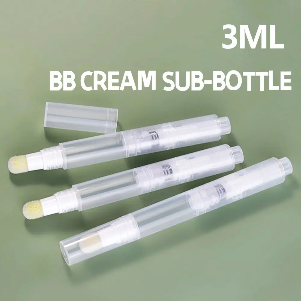 BB Cream Cuticle Oil Applicator Transparent Lip Gloss Tubes Press Repacking Pen Travel Cosmetic Container Foundation Pump Pen