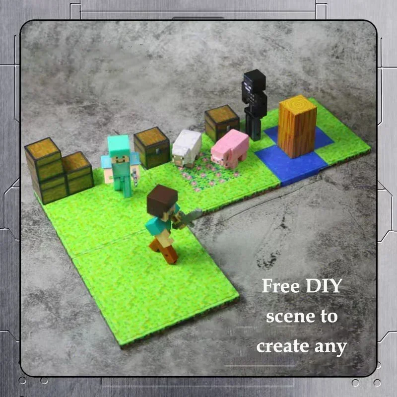 Magnetic Base Plate Variety Baseplates Match Mine World Magnetic Building Blocks Toys for Boys and Girls DIY Children Gift Toy