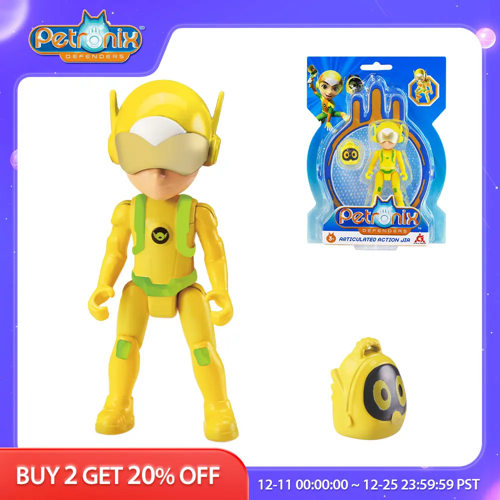 PETRONIX DEFENDERS 3-inch Articulated Action Matt with Backpack Movable Joint Action Figure Transforming Anime Kid Toy Gift