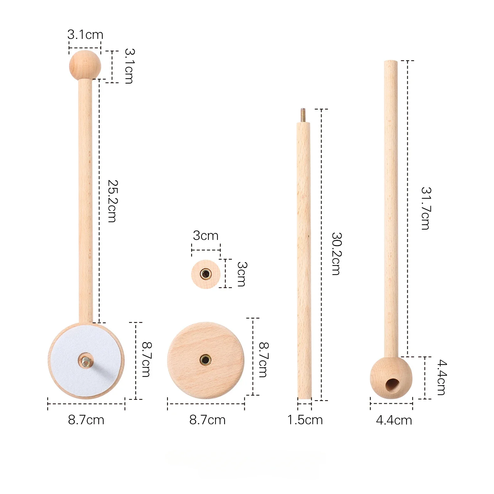 아기 침대 벨 나무 브래킷, 모기장 막대 침대 벨 액세서리, 신생아 진정 침대 벨 브래킷