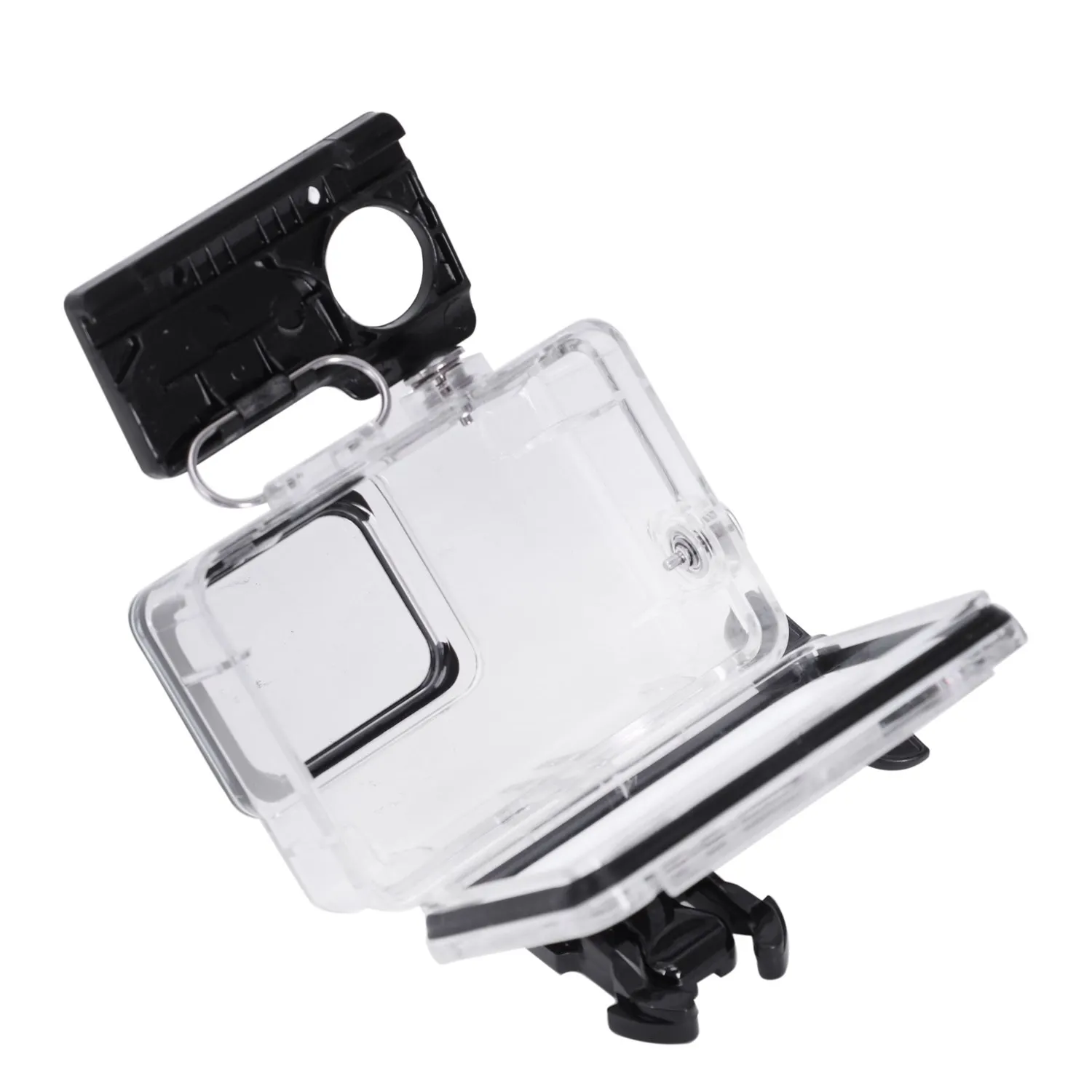 Carcasa Impermeable para GoPro Hero7 White y Hero7 Silver, Funda Protectora Sumergible hasta 45M con Soporte