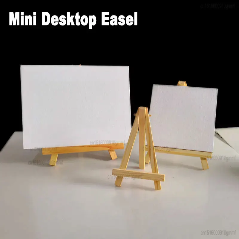 Mini table liative de bureau avec cadre en toile, peinture à l'huile acrylique, table à dessin d'art, tablette d'affichage, téléphone, livre, support en bois pliant