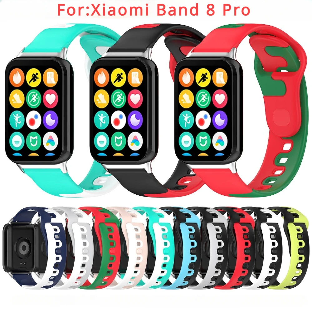 Silikon armband für Xiaomi Band 8 Pro Uhren armband Soft Smartwatch verschiedene Farben Sport Armband Armband