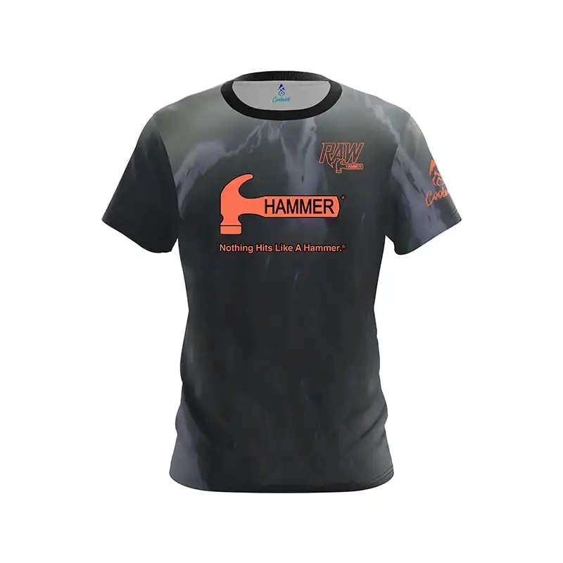 New Men Hammer Inspirational Text Color Bowling Shirt 3D Printed Short Sleeved Sports T-shirt Casual Loose Quick Drying Top