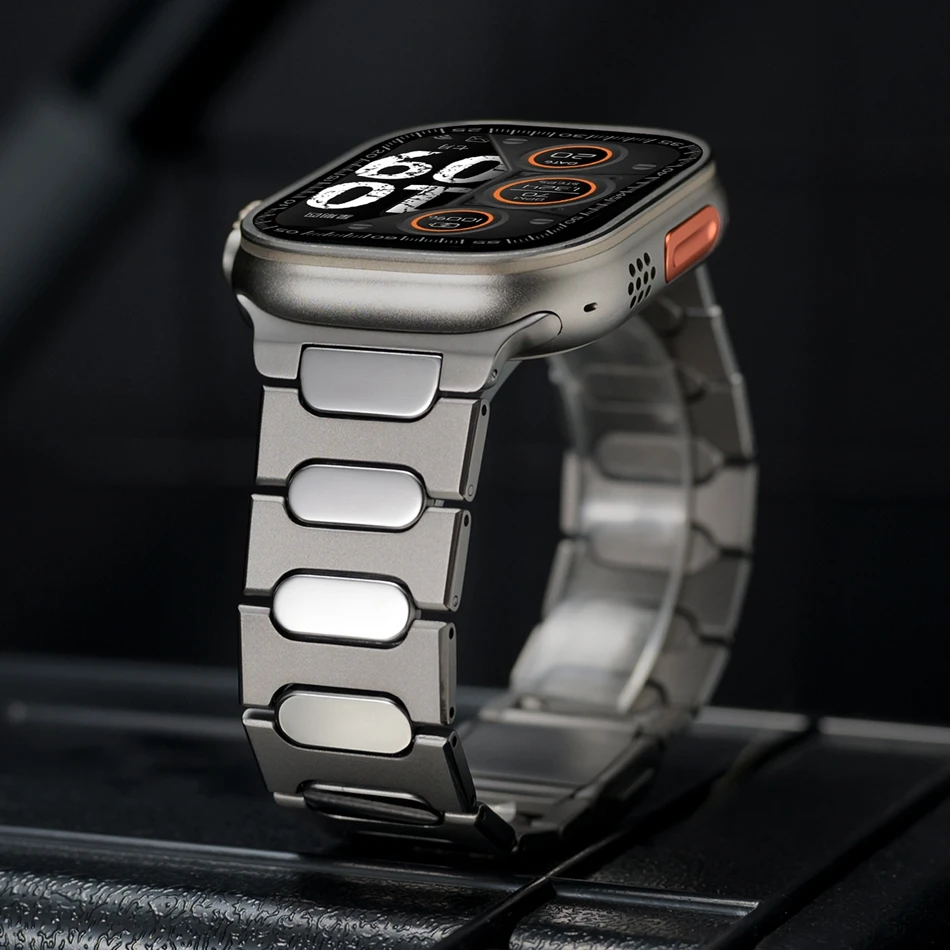 Titan-Uhrenarmband für Apple Watch Series 11/10/9/8/7/6/5/SE/Ultra 3 2 mit Magnetverschluss für iWatch 49/46/45/44/42mm – Detail 3