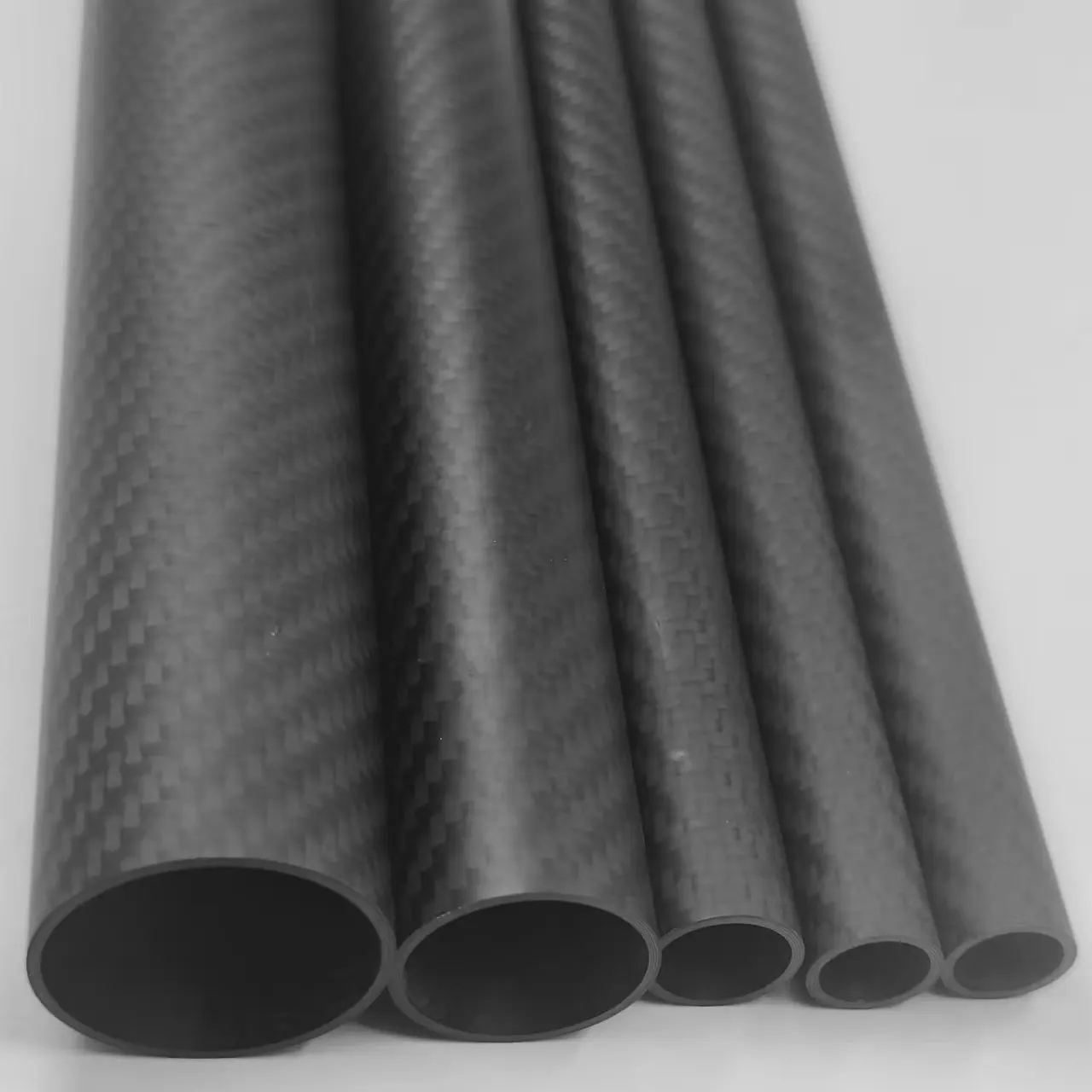 1PCS Length 1000MM Twill Matte 3K Full Carbon Fiber Tube High Composite Hardness DIY Japan Material Pipe RC Airplane Accessorie