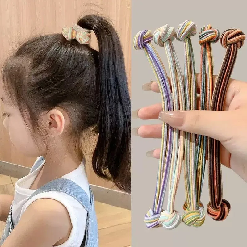 Korean Style Knotted Ponytail Hair Ties (1/5 Pack) 6