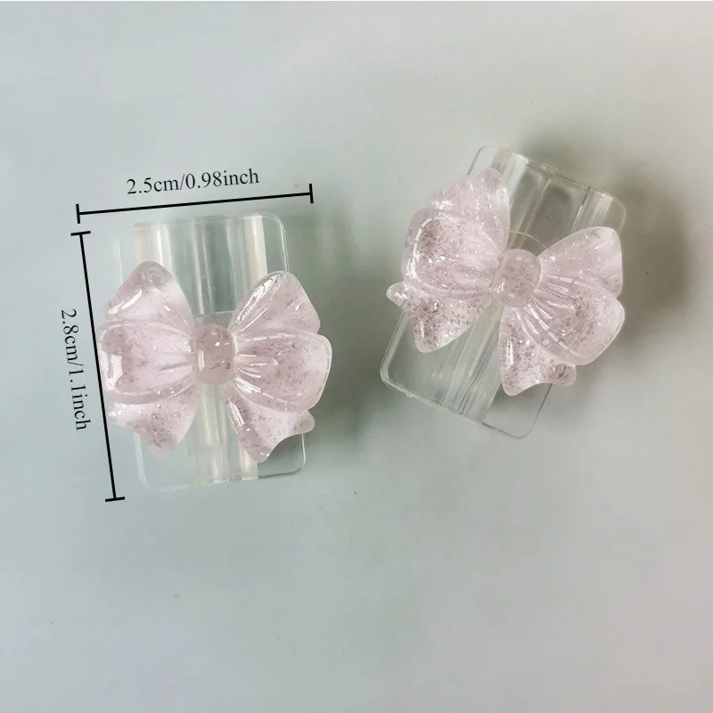 2Pcs Korean Bow INS Clear Charger Data Cable Protector Cover Charger Cute Line Protectors Winder Anti-break Cord Cover Wrap