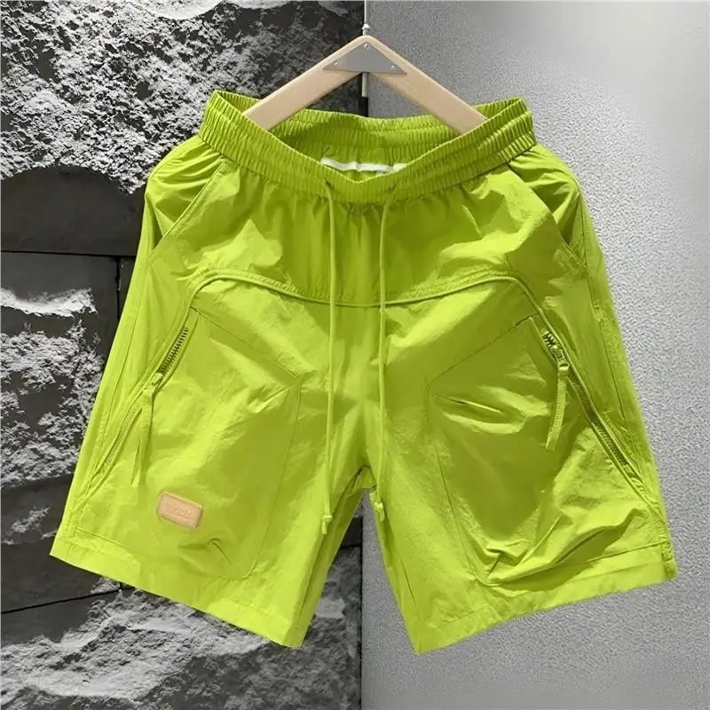 Quick Dry Outdoor Men's Shorts Summer 2026 Trendy American Workwear Breathable Casual Sports Shorts Five-Quarter Length