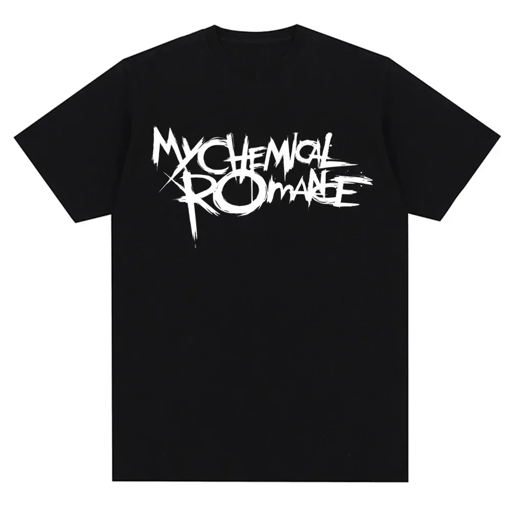 

My Chemical Romance Mcr Band Men Women Cotton T-Shirt Printed T Shirt Casual Short Sleeve Tshirt Streetwear Trend Tee TopsCX