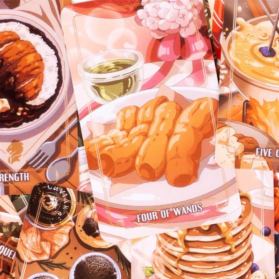10.3*6cm Gourmet Tarot 80 Pcs Cards Tarot Made Flavourful The Art