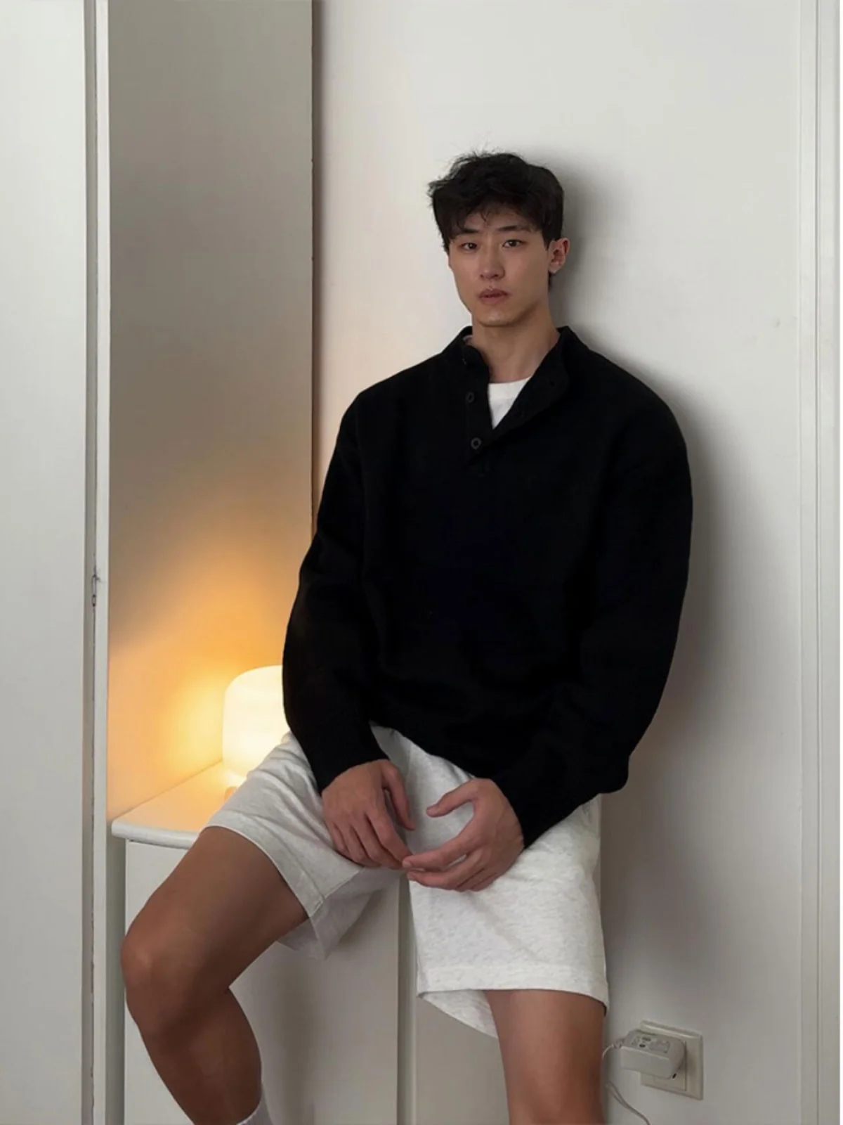 

Мужской свитер Cleanfit с воротником-стойкой, вязаный, повседневный, зимний, в стиле ретро, свободный, универсальный, длинный рукав