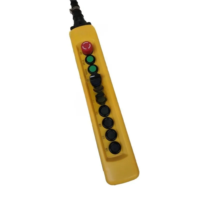 Rainproof crane button switch driving button, nine-button with emergency stop, electric hoist operation handle