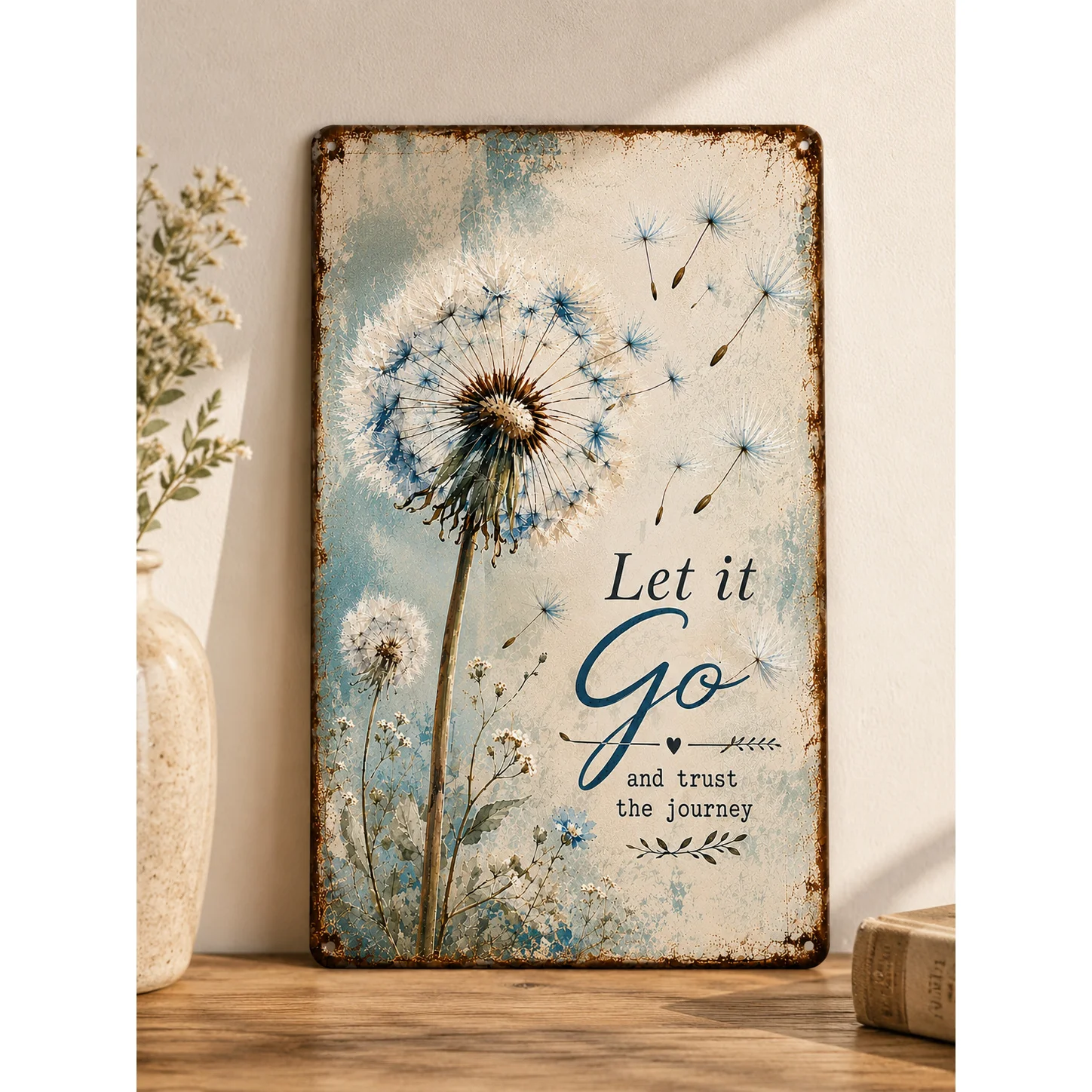 Metal Iron Plant Wall Decor, 