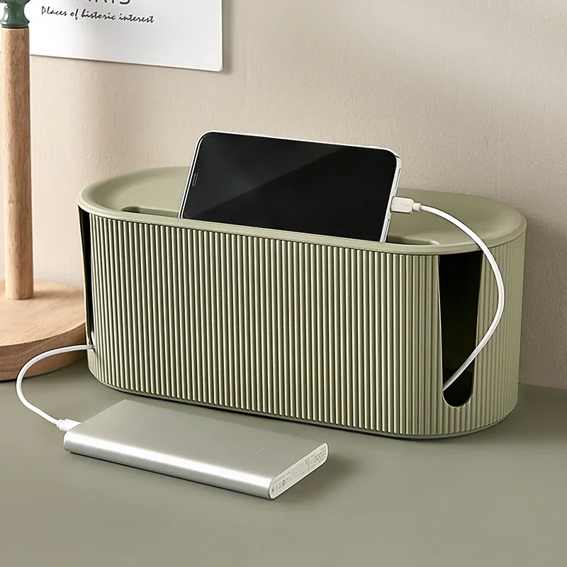 Nordic plug board storage box cable wire organizer case socket wireless WiFi router bracelet desktop data line plug holder shelf