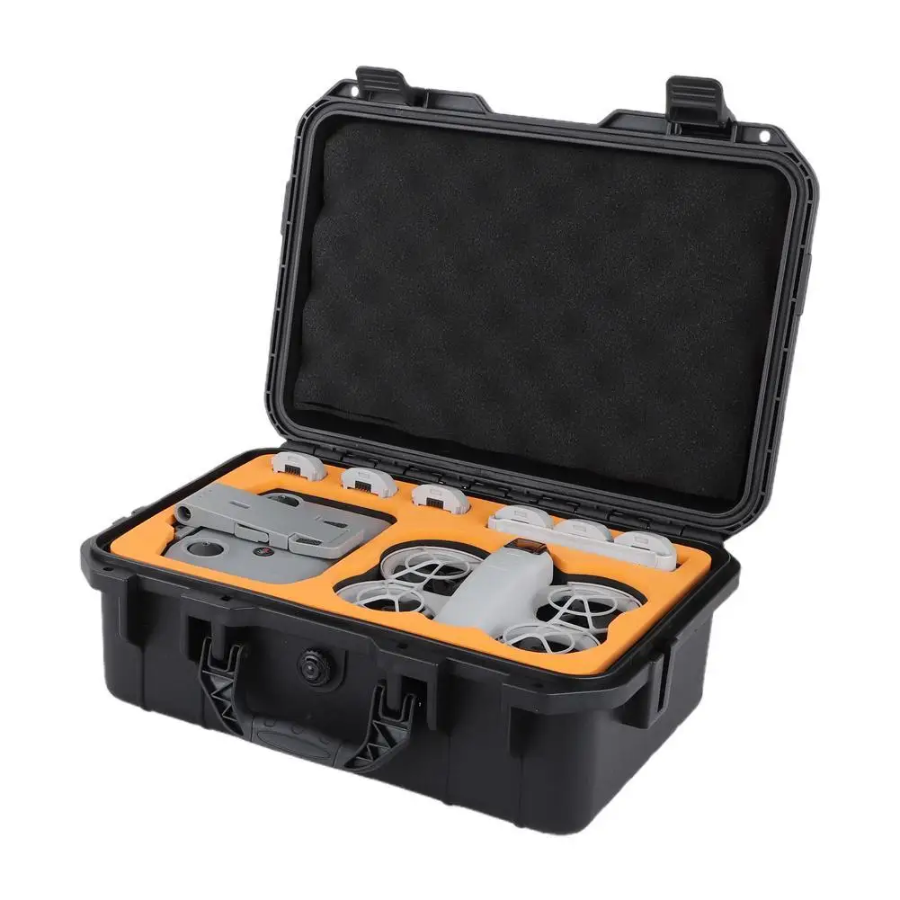 Carrying Hard Case for DJI Neo Accessories Storage Bag for DJI Neo Fly More Combo RC-N3 Remote Controller Battery Charger BLACK