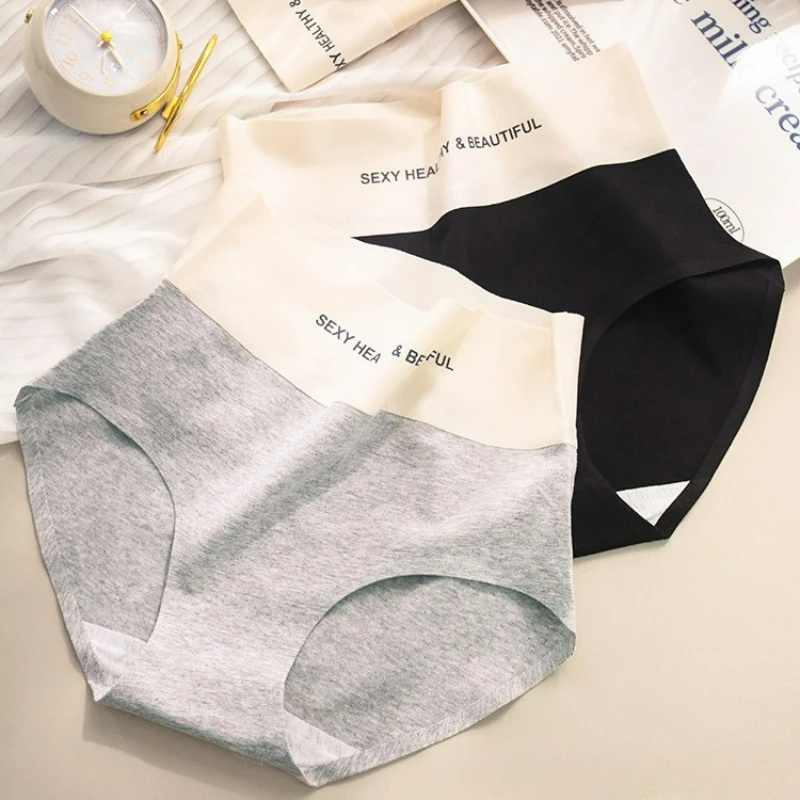 

Women’s Seamless Panties Female Underpants Ultra-thin Underwear High Rise Solid Briefs Breathable Soft Triangular Panties New