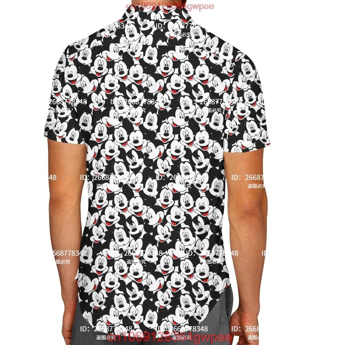 Many Faces of Mickey Mouse Men\'s Hawaiian shirt Disney Inspired Men\'s Button Down Short Sleeve Shirt Mickey Hawaiian shirt