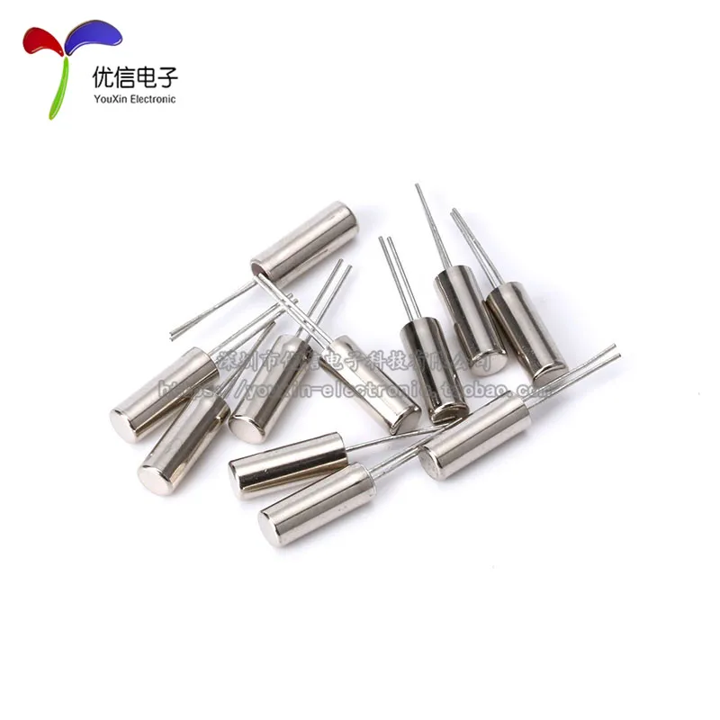 Cylinder type 3 * 8mm (32.768K) quartz crystal 32768 passive crystal oscillator (10pcs)