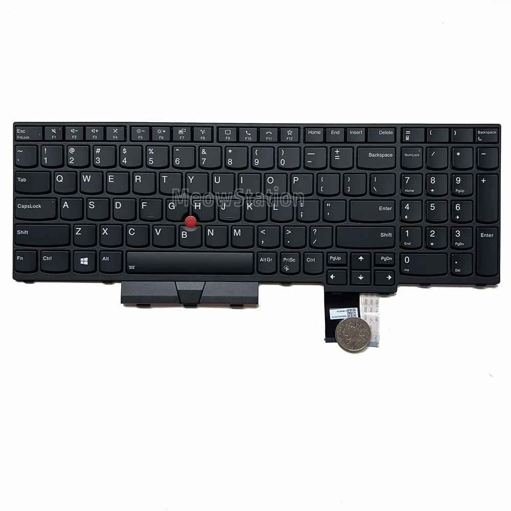 

US Backlit Keyboard with TrackPoint For Lenovo Thinkpad P15 Gen 1 20ST 20SU,P17 Gen 1 20SN 20SQ,T15g Gen 1 20UR 20US