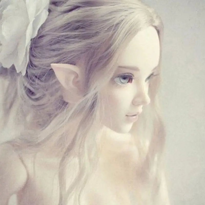 U75C Mysterious Angel Elf Ears Latex สำหรับ Fairy Halloween คอสเพลย์เครื่องแต่งกายอุปกรณ์เสริม