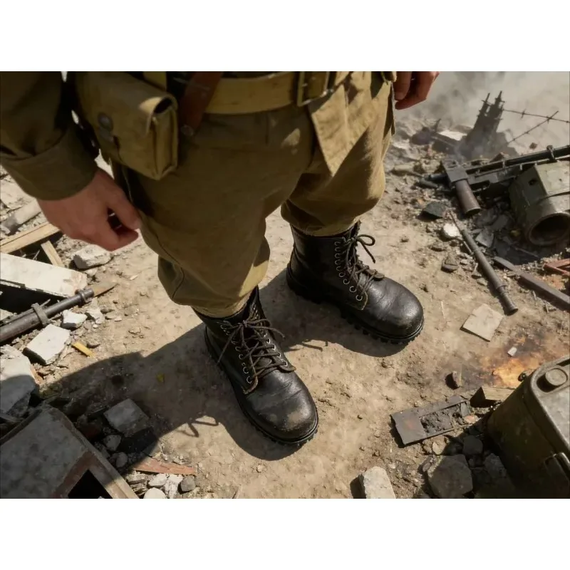 

Presale 1/6 Scale Pu Leather Shoes Model Solid Boots for 12'' DID World War II Series Action Figures Body Scene Accessories