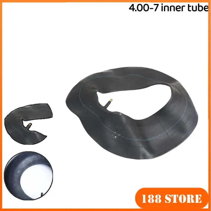 4.00-7 Inflatable Inner Tube Durable Thickened Rubber Tube for Go Kart ATV Scooter Off Road Motorcycle Parts