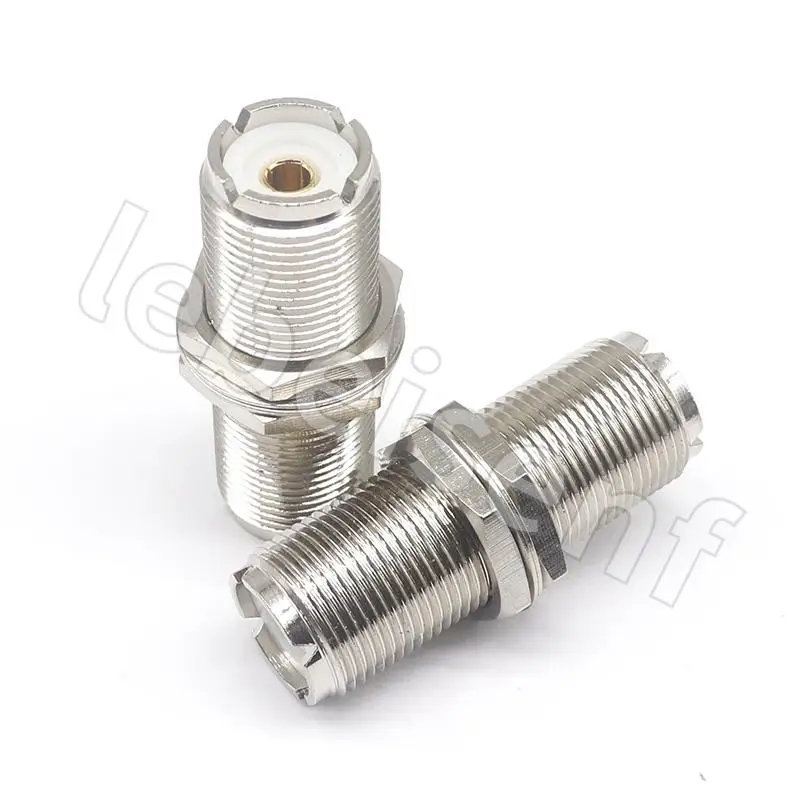 Connector UHF-KKY adapter UHF mother to UHF mother belt nut gasket all copper large quantity and excellent price