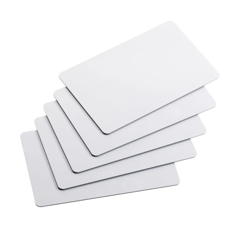 100pcs a lot ISO181000-6C Passive UHF RFID Standard White Transponder Card 840-960MHz with U7 Chip