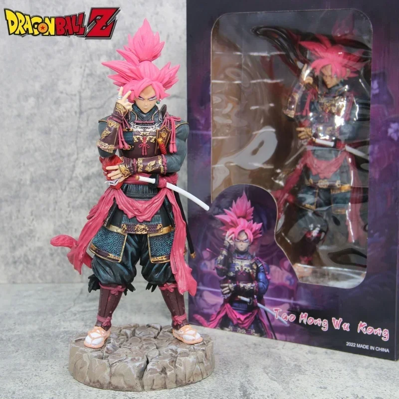 

In Stock Dragon Ball Z Series Action Figure Gk Samurai Series Peach Goku Model Handwork Statue Collection Model Toys Kid's Gift