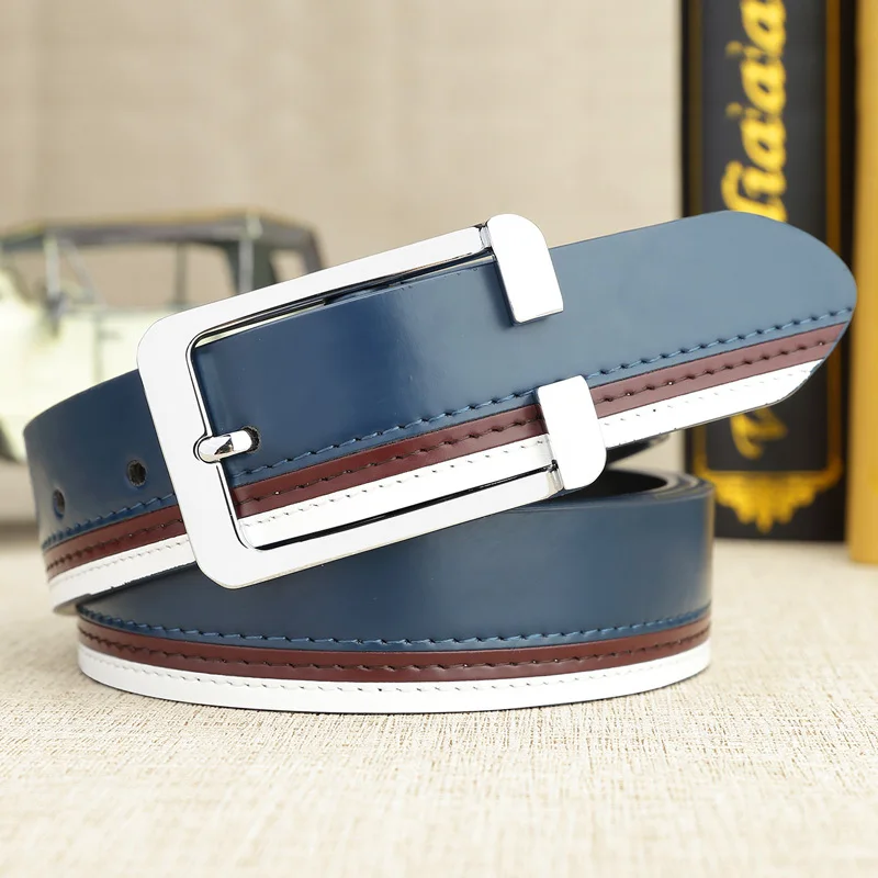 Fashion Corset Belt Men &Women Unisex Fashion Shiny White Design Pin Buckle High Quality Waist Leather Belts Ceinture Homme