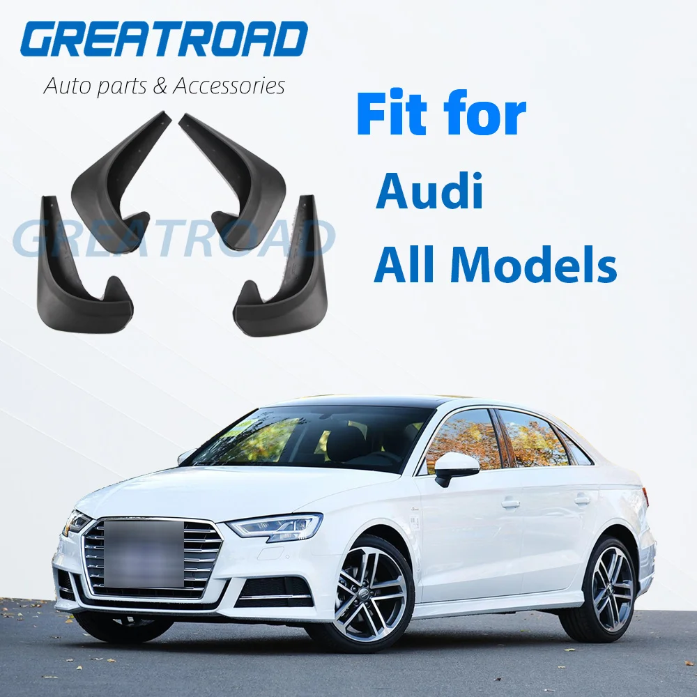 Mud Flaps Mudflaps Splash Guards Mudguards Front Rear For Audi A3 A4 S4 B5 8D B6 8E 8H B7 B8 8K B9 8W A8 D2 4D D3 4E D4 4H