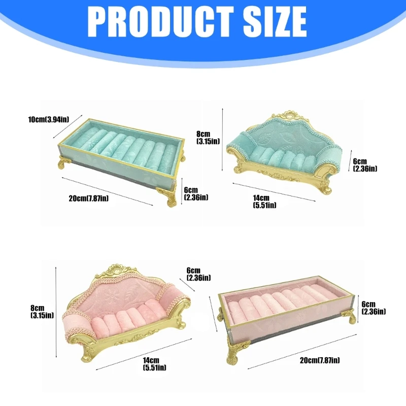 Decorative Resin Jewelry Holder Sofa Designs For Home Store Exhibition Elegant Accessory Display Stand