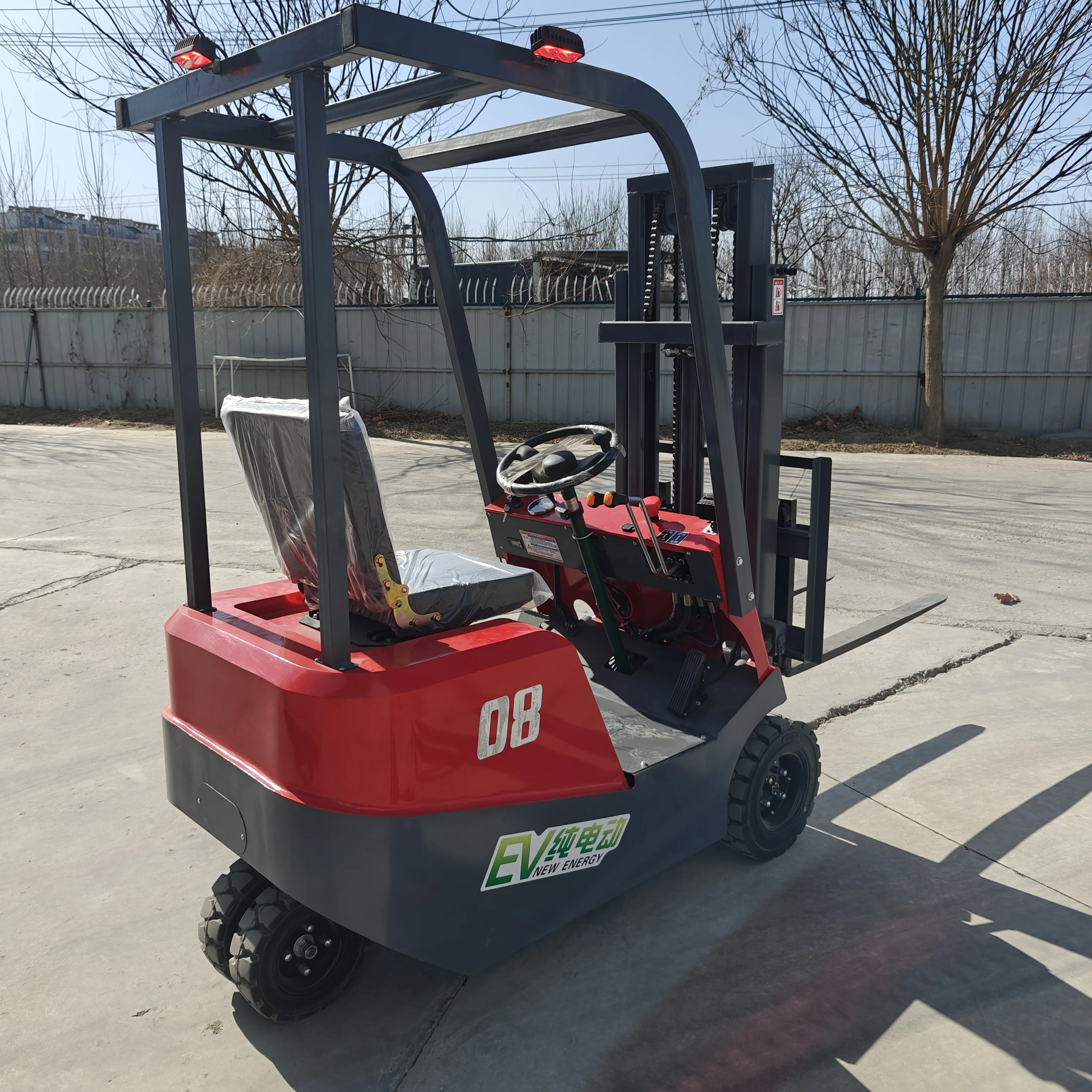 New Narrow Channel Mini Hydraulic Stacker Warehouse Handling Small Forklift Pallet Stacker 0.8 Tons Electric Forklift Truck