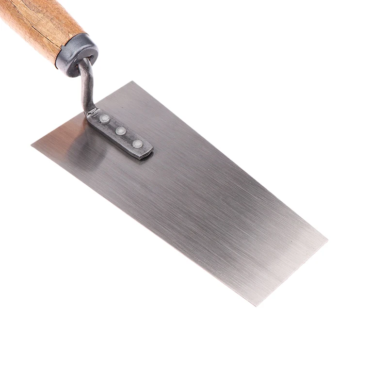 1PCS Steel Putty Knife Brick Gauging Wall Plastering Knife Hand Tool Cement Float Margin Trowel Bucket Manganese