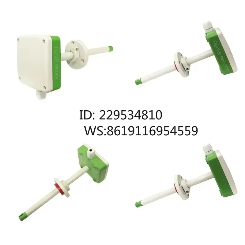 1pcs RS485 Duct Wind Speed Sensor High Precision Industrial Anemometer Fresh Air Conditioning Duct Air Volume Transmitter