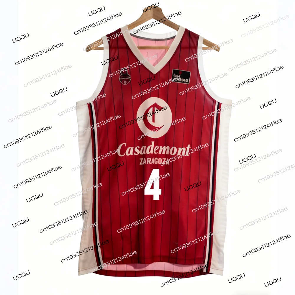 2025 لعبة كرة السلة سرقسطة جديدة جيرسي رودريغيز رقم. 15 كرة السلة جيرسي مروحة خاصة جيرسي كيت سترة رياضية اسبانيا كرة السلة