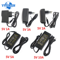 AC To DC 5V Power Supply Adapter 1A 2A 3A 5A 10A 220V TO 5V Universal Charger for LED Driver EU US Plug