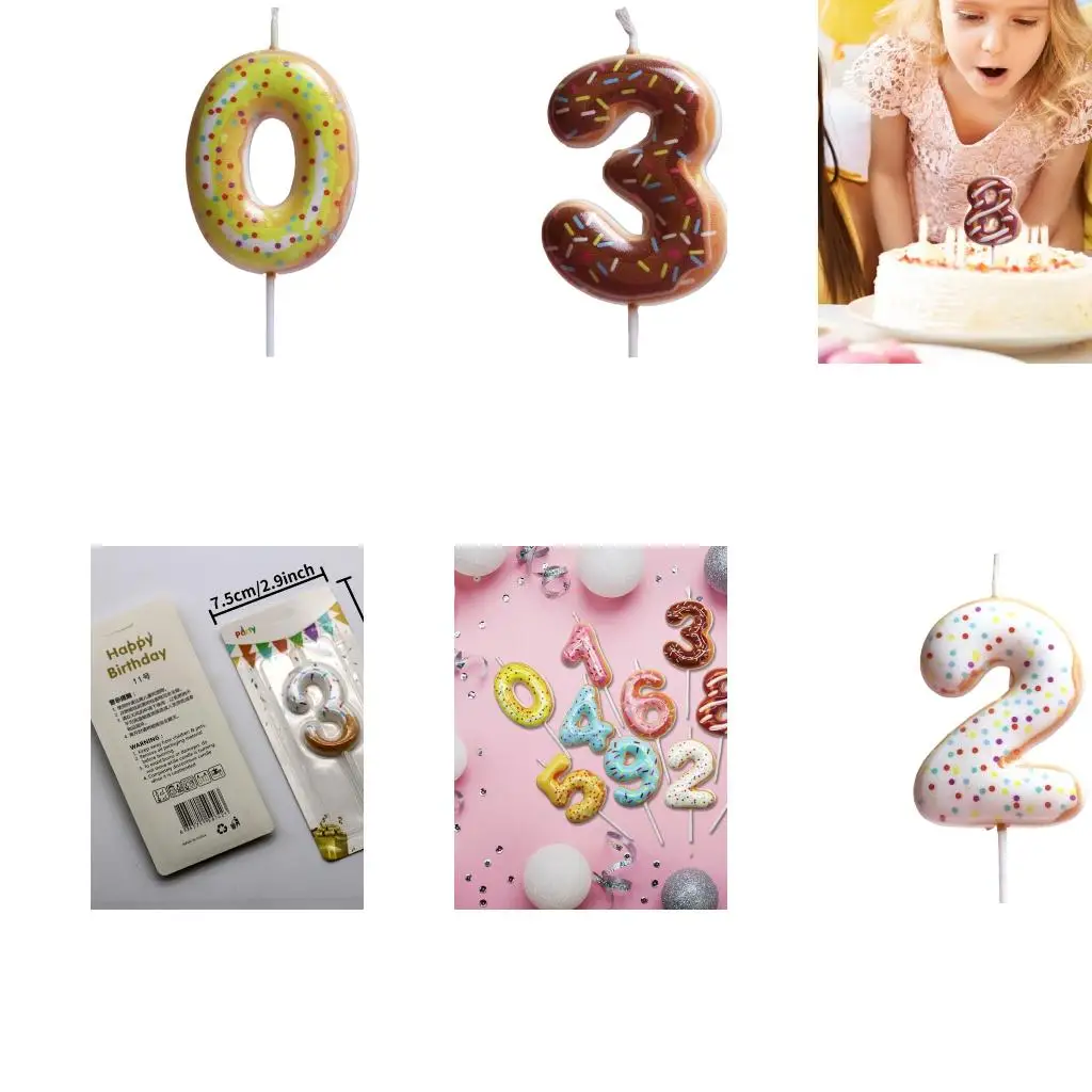 Anniversary Celebration Supplies,Numeral Birthday for Cake Number Cake Toppers Decoration
