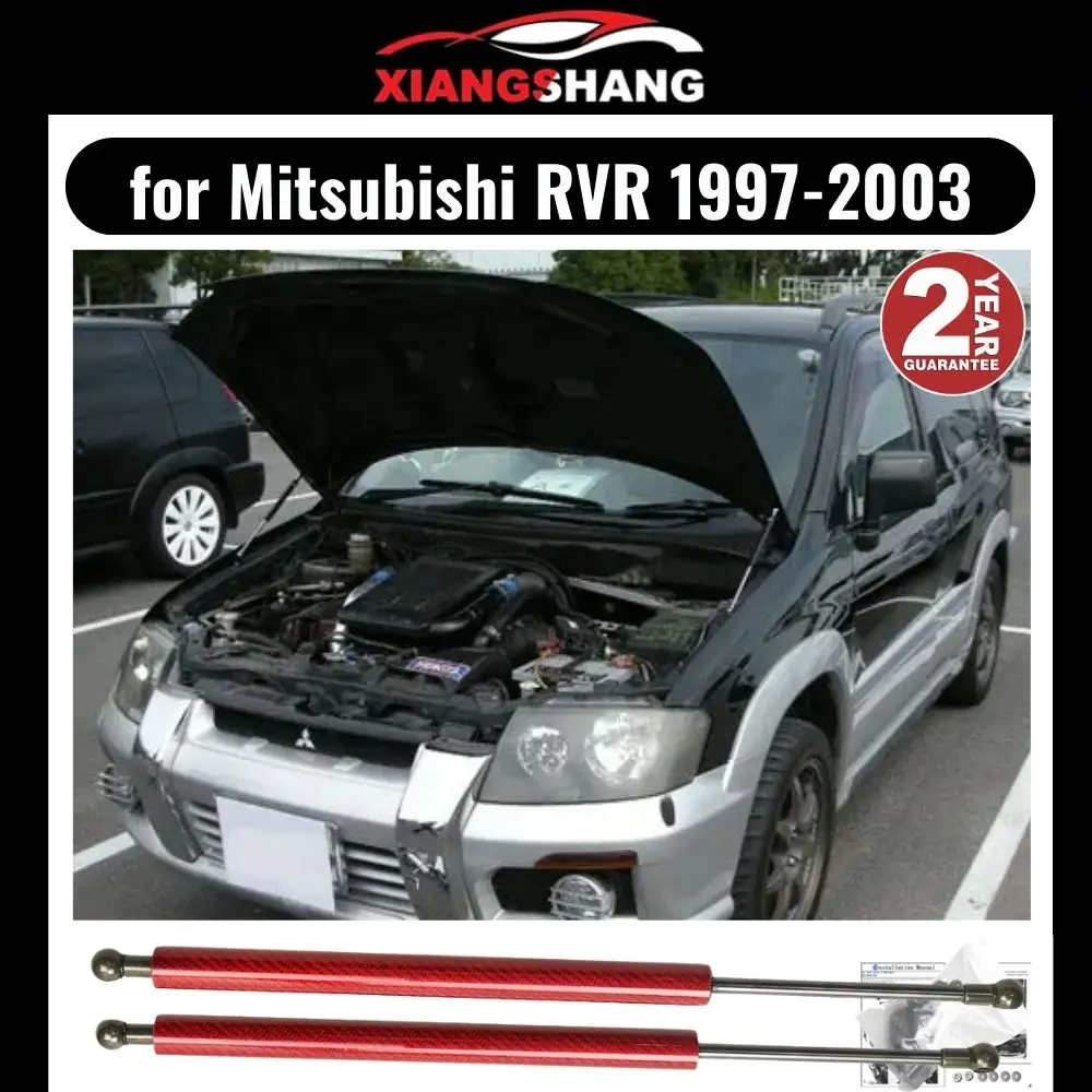 

for 1997-2003 Mitsubishi RVR N73W hatchback Front Bonnet Hood Modify Gas Struts Carbon Fiber Spring Damper Lift Support Absorber