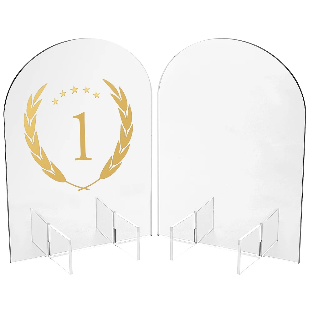 Table Numbers Guest Sign 5x7 Inch Silver Wedding Sign Arch Party Dinner Signs Acrylic Blanks Sign for Christmas