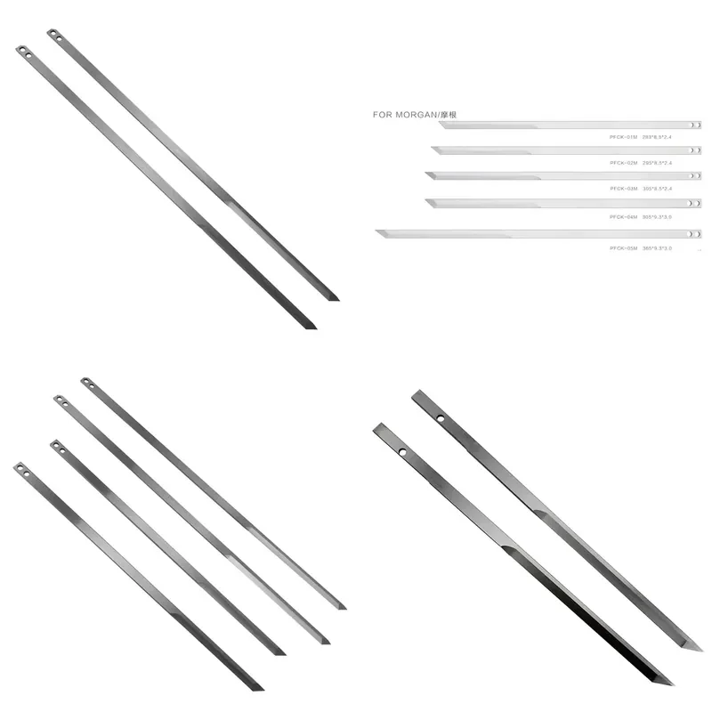Custom Drawing Services 305x8.5x2.4mm CAD CAM Textile Fabric Cloth Cutting Machine Knife Blades for MORGAN