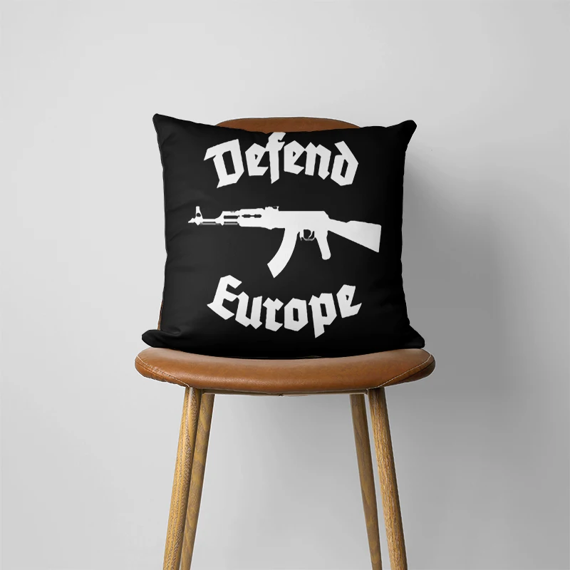 Defend Europe Pillow Case Home Decorative Gift Sofa Car Cushions 45x45cm Square Pillowcase Chair Pillow Cove 593