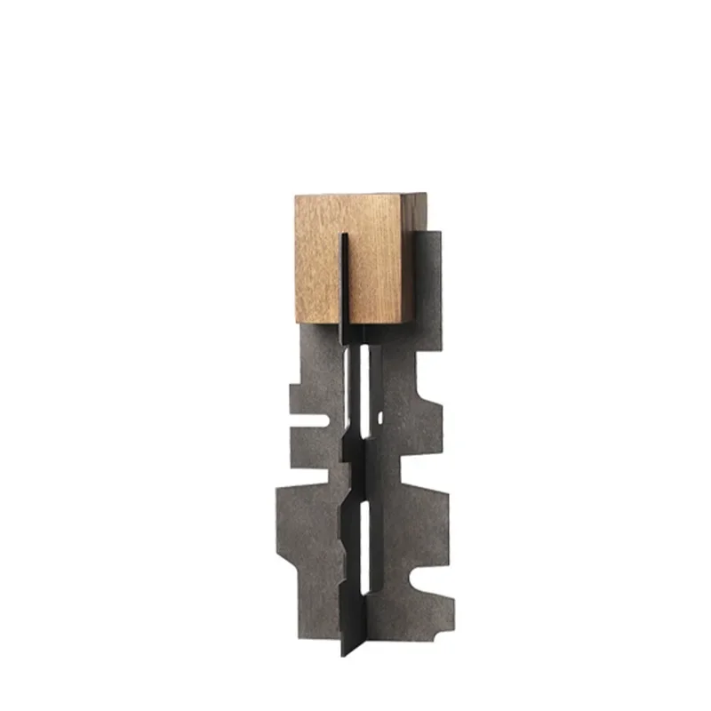 

Creative metal wood candlestick ornaments, romantic candlesticks in restaurants, living room table decorations