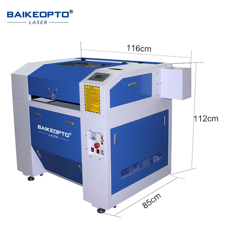 เครื่องแกะสลักเลเซอร์ CO₂ รุ่น BK-K6040C 50w-130w สำหรับตัดไม้ อะคริลิค หนัง พื้นที่ทำงาน 600x400 มม.