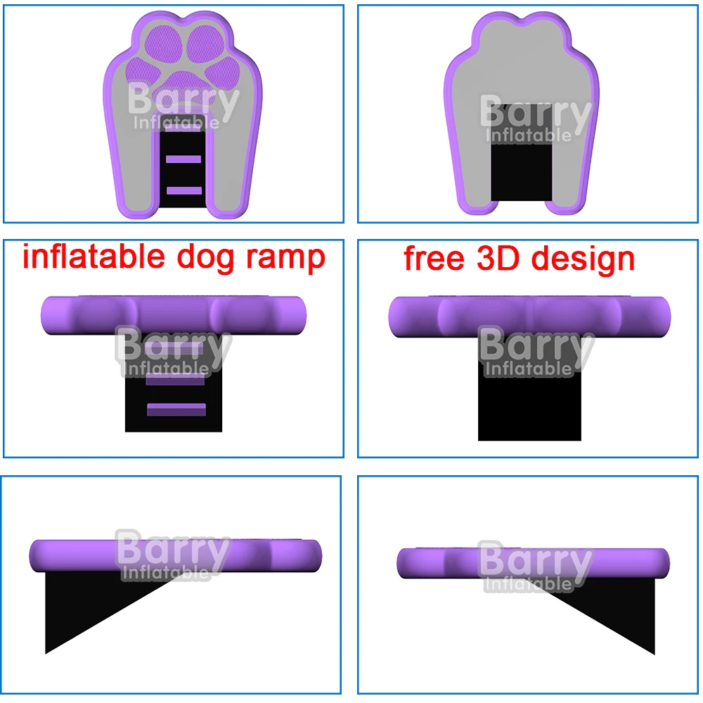 Pvc Anti-Slip Fabric Stairs for Boats Inflatable Pup Plank Large Dog Float Floating Dock Swimming Pets Inflatable Dog Water Ramp