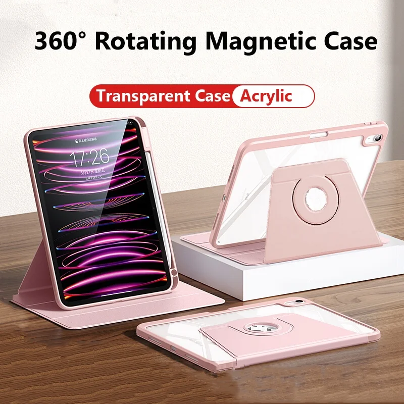 

Rotating Case for Ipad 10th 10.9 2022 Pro 11 2021 2020 2018 Air 5 4 Air 3 2 1 10.2 9th 8th 7th 9.7 2017 2016 5th 6th Mini 6